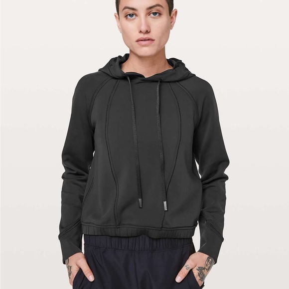 lululemon athletica Tops - Lululemon Never Still Pullover Black Hoodie